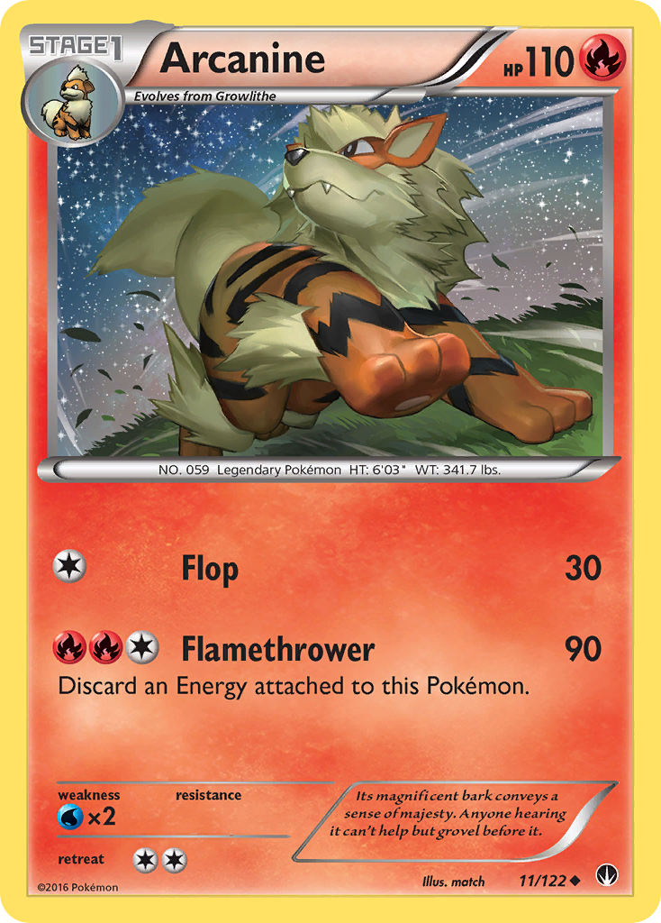 Arcanine (11/122) [XY: BREAKpoint] | Gear Gaming Fayetteville