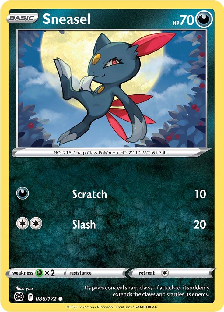 Sneasel (086/172) [Sword & Shield: Brilliant Stars] | Gear Gaming Fayetteville