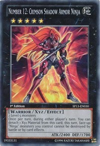 Number 12: Crimson Shadow Armor Ninja [Star Pack 2013] [SP13-EN030] | Gear Gaming Fayetteville