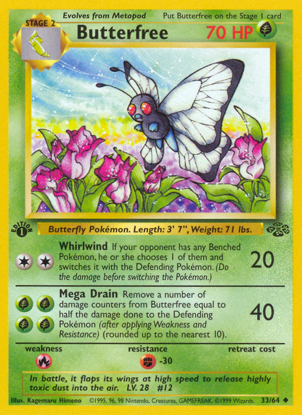 Butterfree (33/64) [Jungle 1st Edition] | Gear Gaming Fayetteville