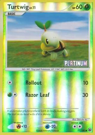 Turtwig (77/100) [Burger King Promos: 2009 Collection] | Gear Gaming Fayetteville