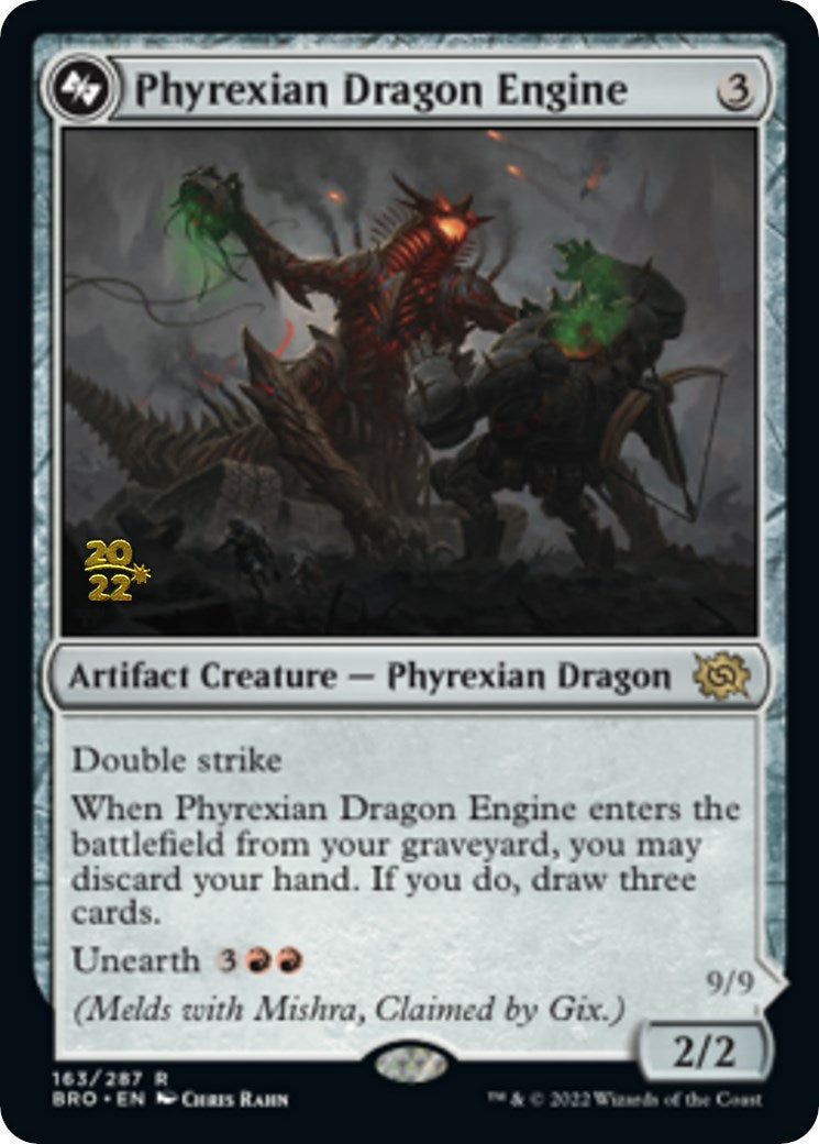 Phyrexian Dragon Engine [The Brothers' War Prerelease Promos] | Gear Gaming Fayetteville