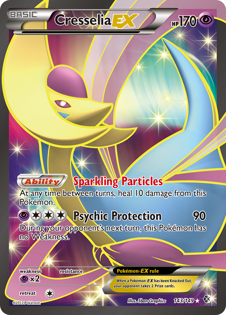 Cresselia EX (143/149) [Black & White: Boundaries Crossed] | Gear Gaming Fayetteville