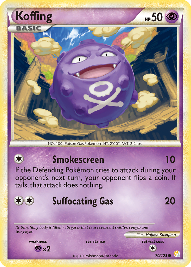 Koffing (70/123) [HeartGold & SoulSilver: Base Set] | Gear Gaming Fayetteville