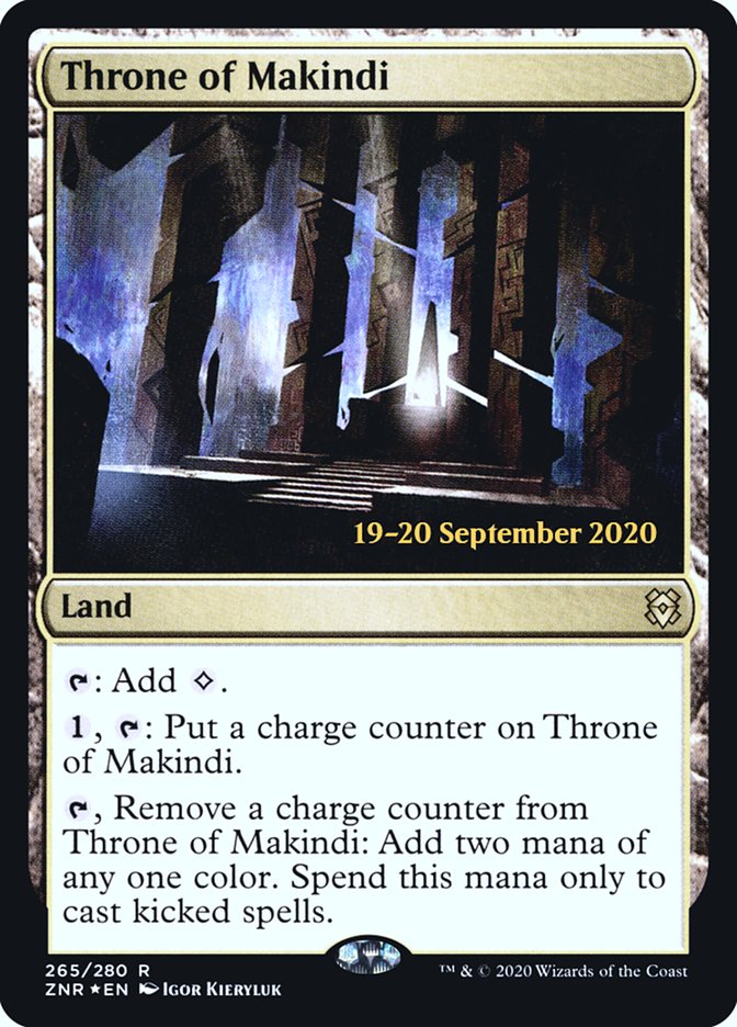 Throne of Makindi [Zendikar Rising Prerelease Promos] | Gear Gaming Fayetteville
