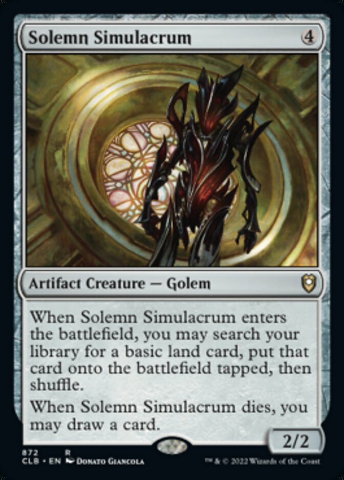 Solemn Simulacrum [Commander Legends: Battle for Baldur's Gate] | Gear Gaming Fayetteville