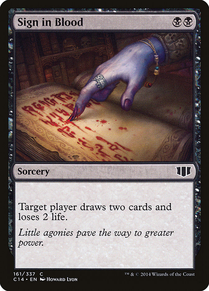 Sign in Blood [Commander 2014] | Gear Gaming Fayetteville