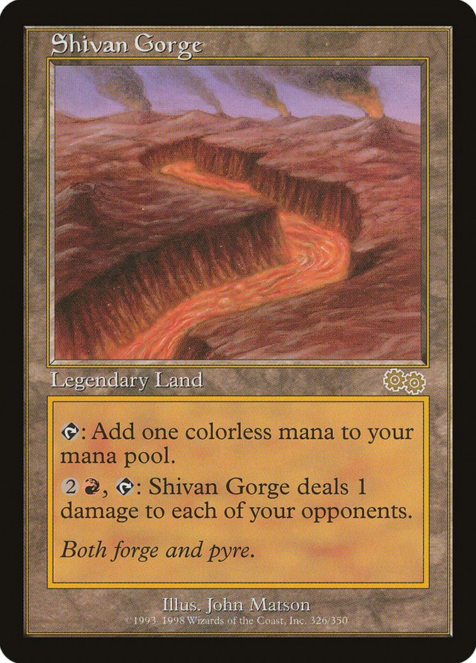 Shivan Gorge [Urza's Saga] | Gear Gaming Fayetteville