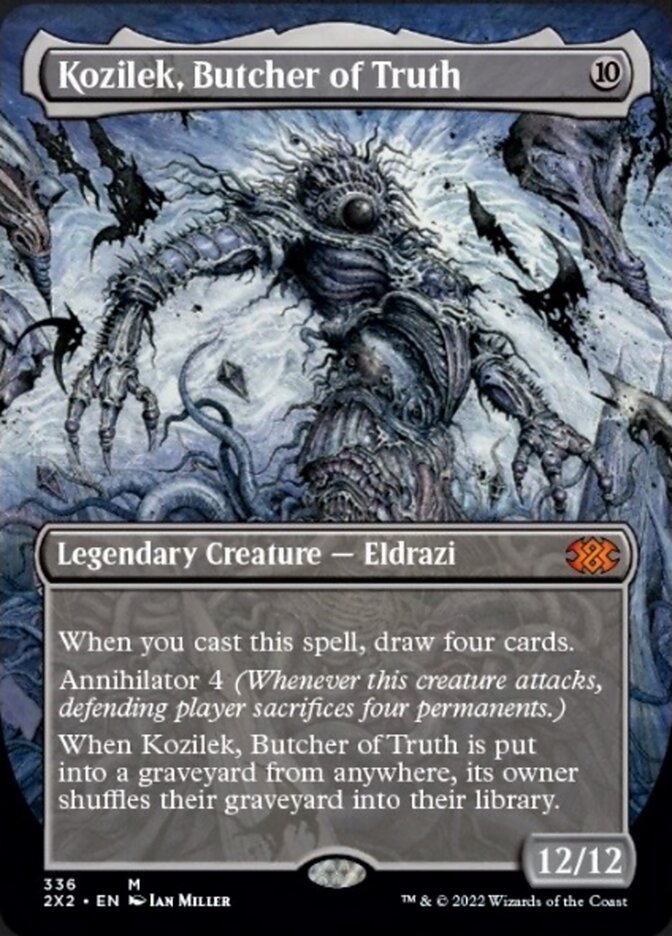 Kozilek, Butcher of Truth (Borderless Alternate Art) [Double Masters 2022] | Gear Gaming Fayetteville