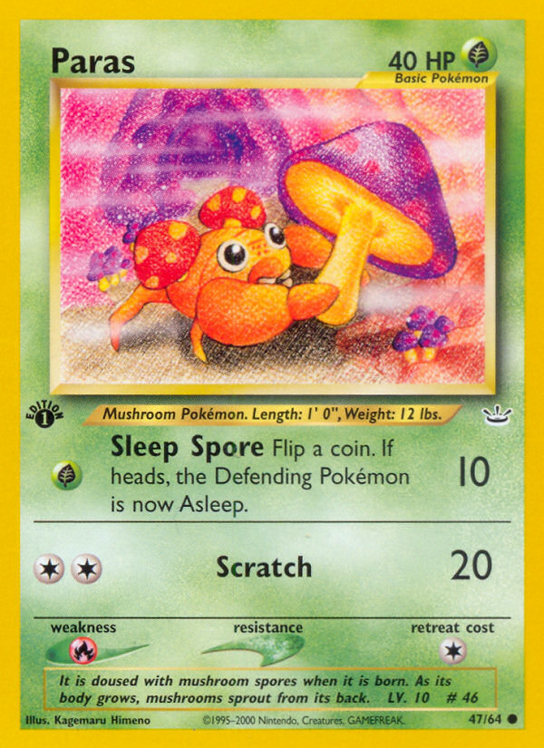Paras (47/64) [Neo Revelation 1st Edition] | Gear Gaming Fayetteville