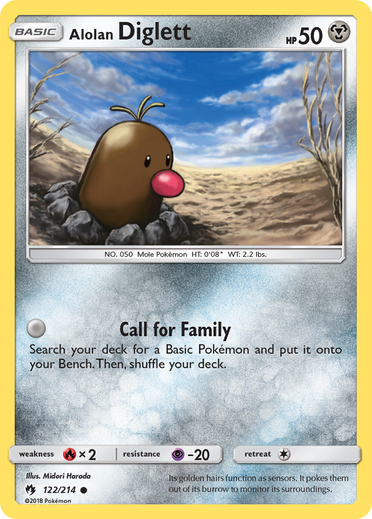 Alolan Diglett (122/214) [Sun & Moon: Lost Thunder] | Gear Gaming Fayetteville