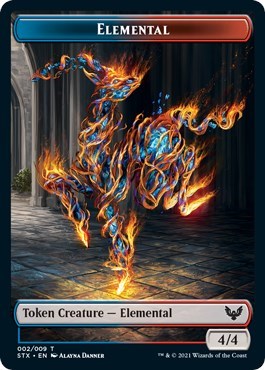 Elemental // Pest Double-Sided Token [Strixhaven: School of Mages Tokens] | Gear Gaming Fayetteville