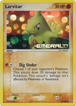 Larvitar (52/106) (Stamped) [EX: Emerald] | Gear Gaming Fayetteville