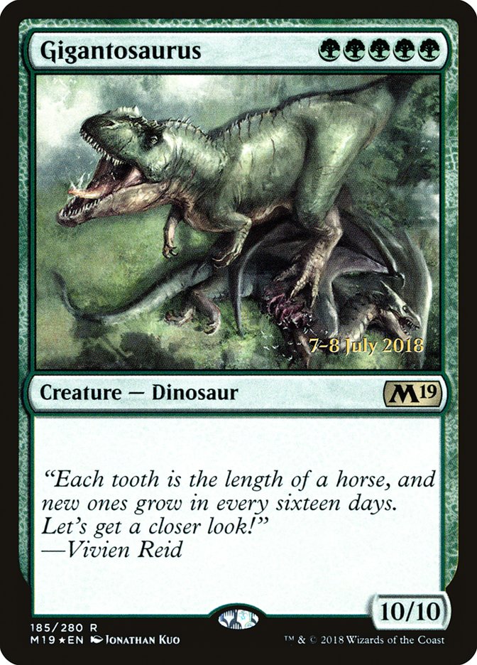 Gigantosaurus [Core Set 2019 Prerelease Promos] | Gear Gaming Fayetteville