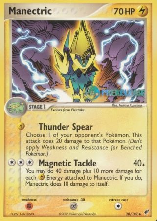 Manectric EX (38/107) (Deoxys Prerelease Promo) [Nintendo: Black Star Promos] | Gear Gaming Fayetteville