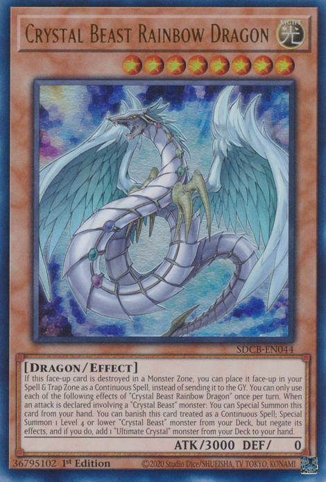 Crystal Beast Rainbow Dragon [SDCB-EN044] Ultra Rare | Gear Gaming Fayetteville