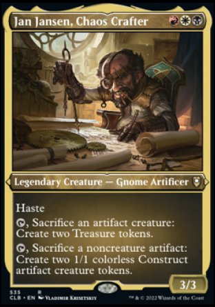 Jan Jansen, Chaos Crafter (Foil Etched) [Commander Legends: Battle for Baldur's Gate] | Gear Gaming Fayetteville