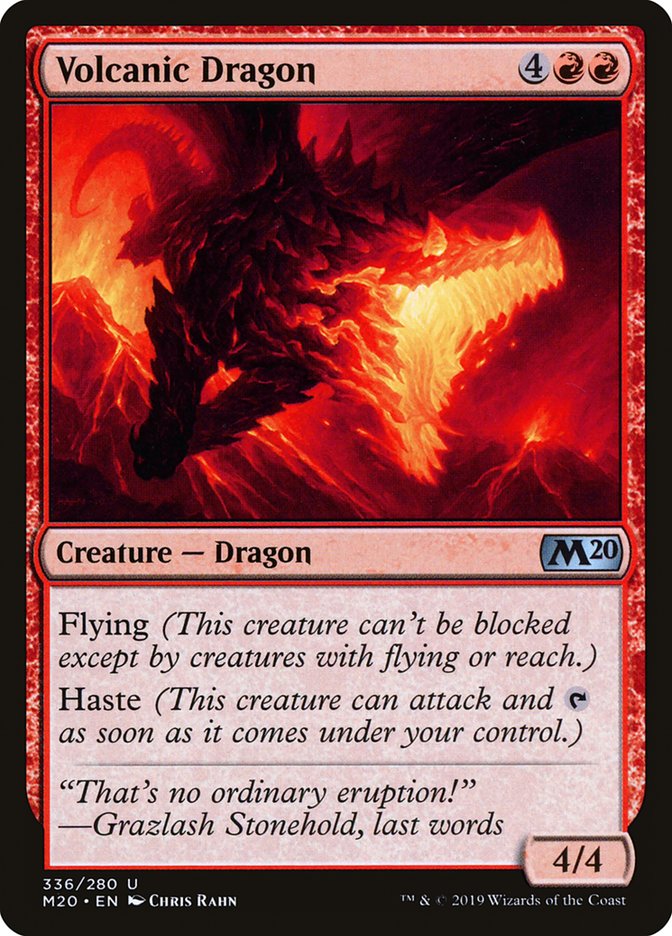 Volcanic Dragon [Core Set 2020] | Gear Gaming Fayetteville