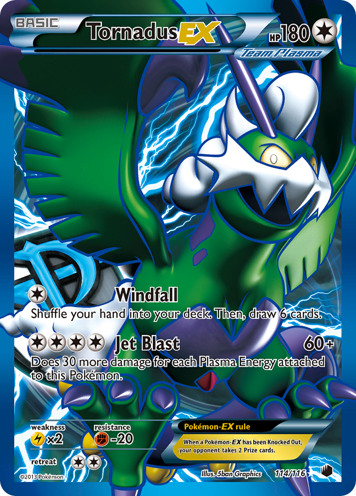 Tornadus EX (114/116) [Black & White: Plasma Freeze] | Gear Gaming Fayetteville