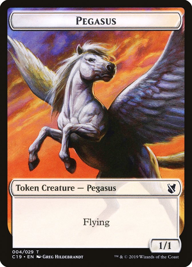 Pegasus Token [Commander 2019 Tokens] | Gear Gaming Fayetteville