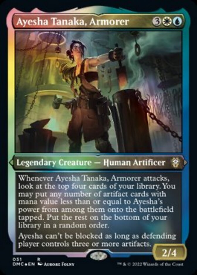 Ayesha Tanaka, Armorer (Foil Etched) [Dominaria United Commander] | Gear Gaming Fayetteville