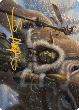 Owlbear Shepherd Art Card (Gold-Stamped Signature) [Commander Legends: Battle for Baldur's Gate Art Series] | Gear Gaming Fayetteville