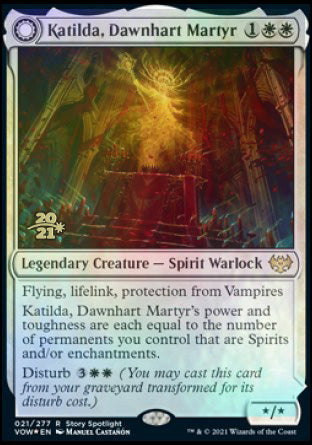 Katilda, Dawnhart Martyr // Katilda's Rising Dawn [Innistrad: Crimson Vow Prerelease Promos] | Gear Gaming Fayetteville