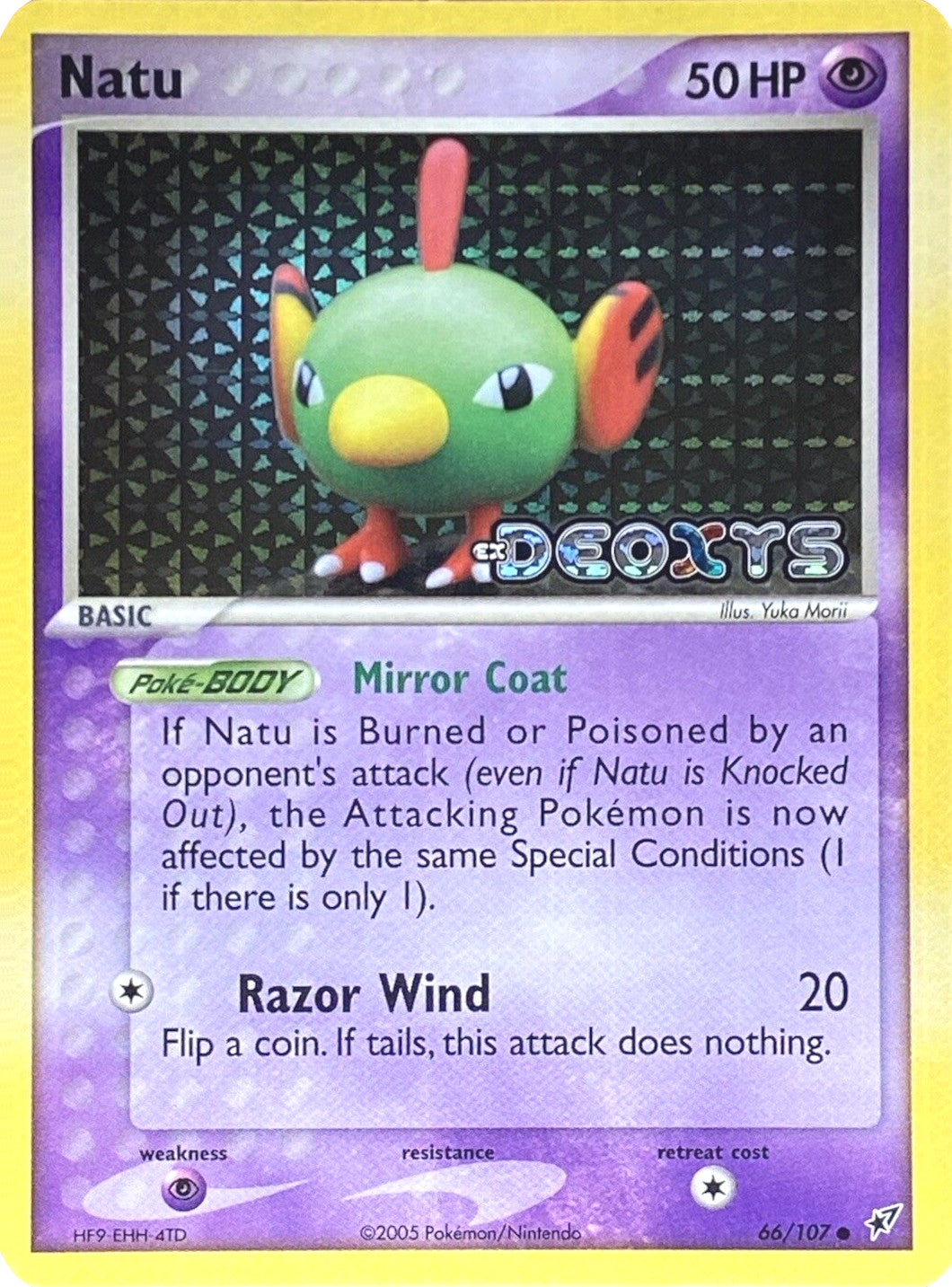 Natu (66/107) (Stamped) [EX: Deoxys] | Gear Gaming Fayetteville