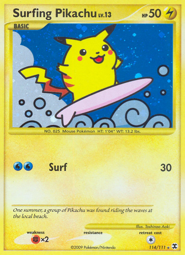 Surfing Pikachu (114/111) [Platinum: Rising Rivals] | Gear Gaming Fayetteville