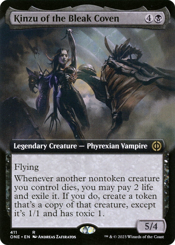 Kinzu of the Bleak Coven (Extended Art) [Phyrexia: All Will Be One] | Gear Gaming Fayetteville