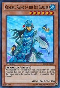 General Raiho of the Ice Barrier [Battle Pack 2: War of the Giants – Round 2] [BPW2-EN039] | Gear Gaming Fayetteville