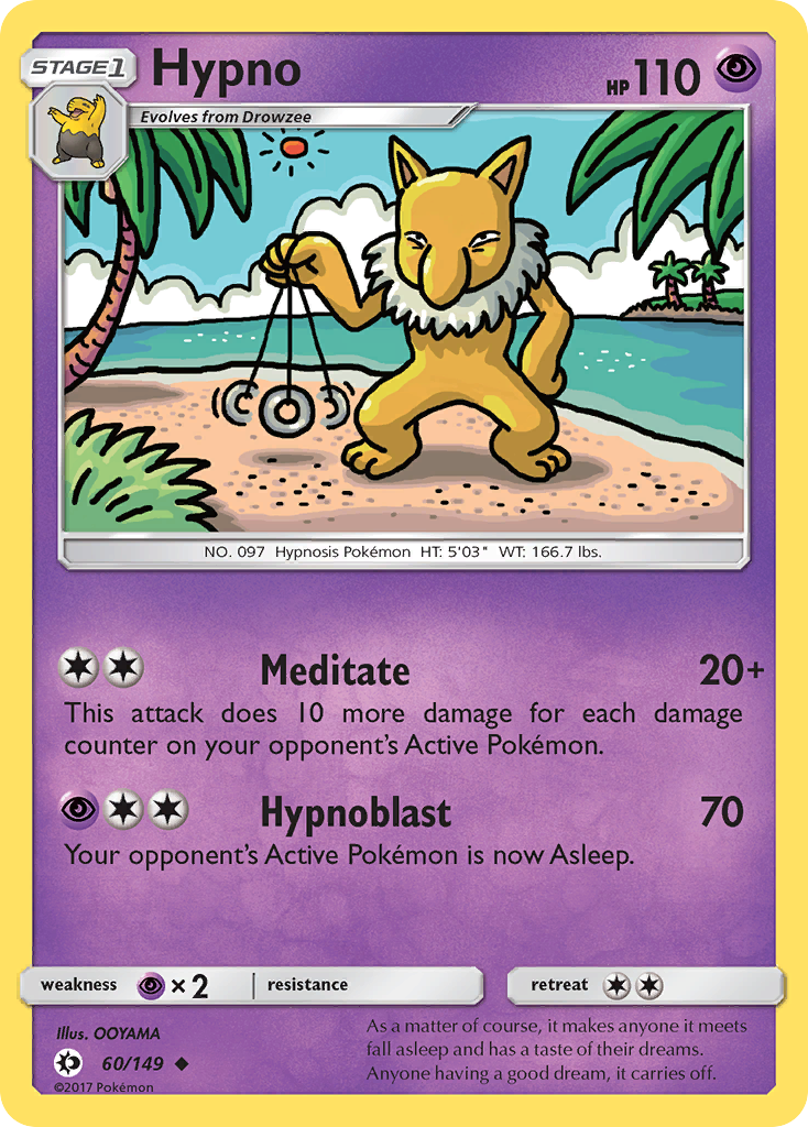 Hypno (60/149) [Sun & Moon: Base Set] | Gear Gaming Fayetteville