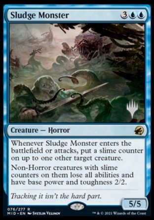 Sludge Monster (Promo Pack) [Innistrad: Midnight Hunt Promos] | Gear Gaming Fayetteville