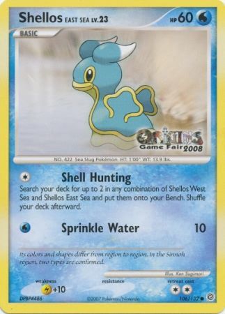 Shellos East Sea (106/132) (Origins Game Fair 2008) [Nintendo: Black Star Promos] | Gear Gaming Fayetteville