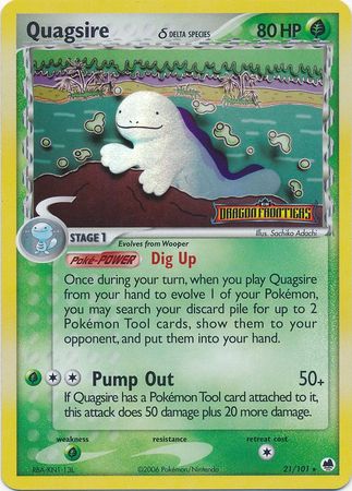 Quagsire (21/101) (Delta Species) (Stamped) [EX: Dragon Frontiers] | Gear Gaming Fayetteville