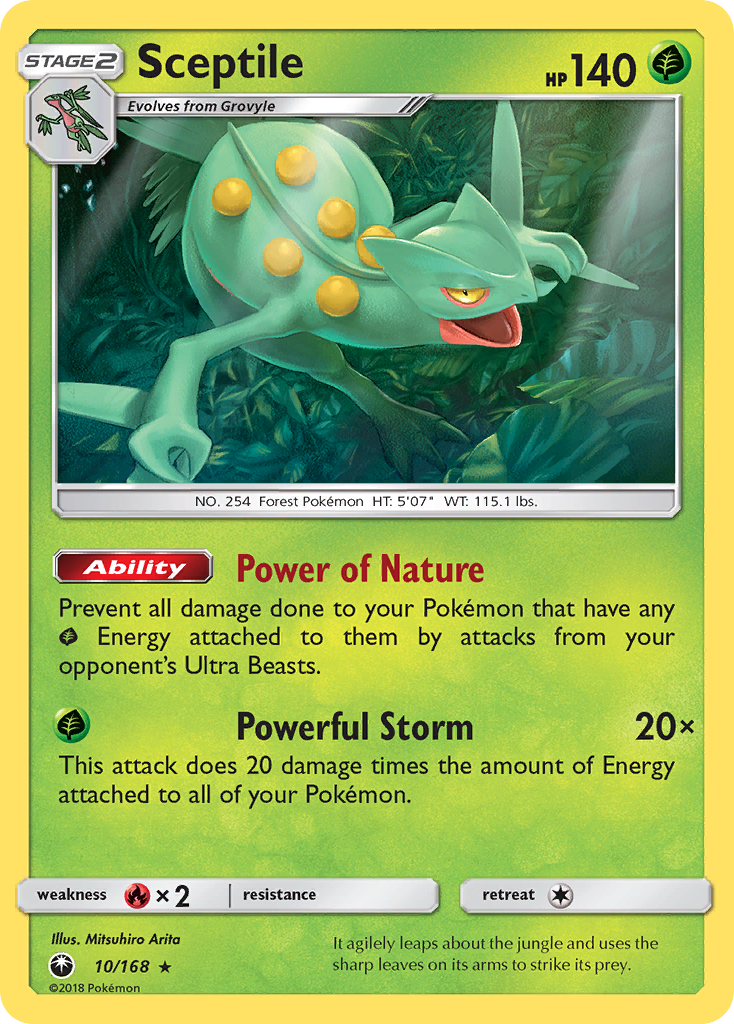 Sceptile (10/168) [Sun & Moon: Celestial Storm] | Gear Gaming Fayetteville