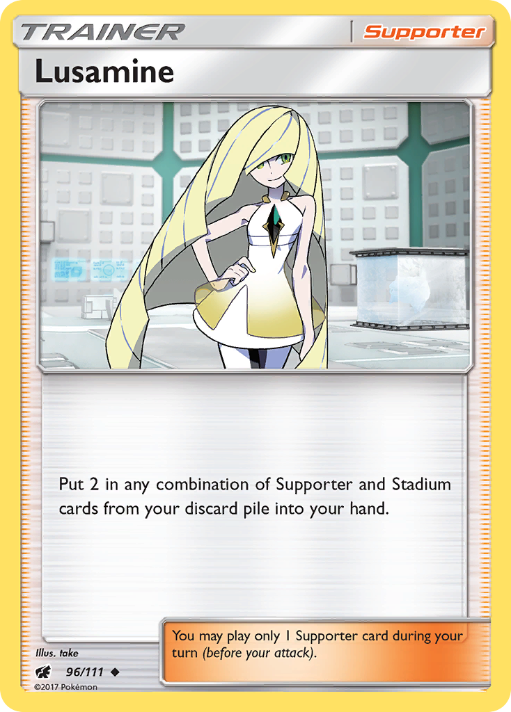 Lusamine (96/111) [Sun & Moon: Crimson Invasion] | Gear Gaming Fayetteville