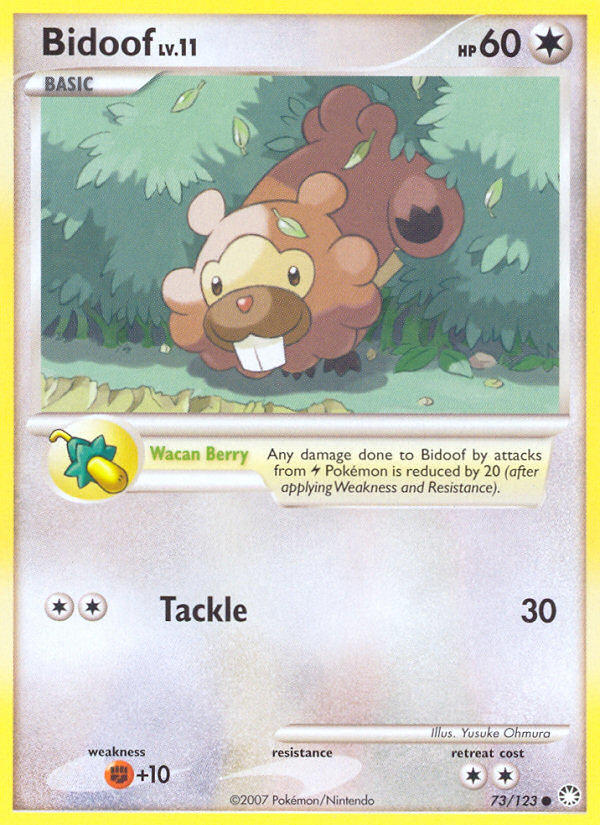 Bidoof (73/123) [Diamond & Pearl: Mysterious Treasures] | Gear Gaming Fayetteville