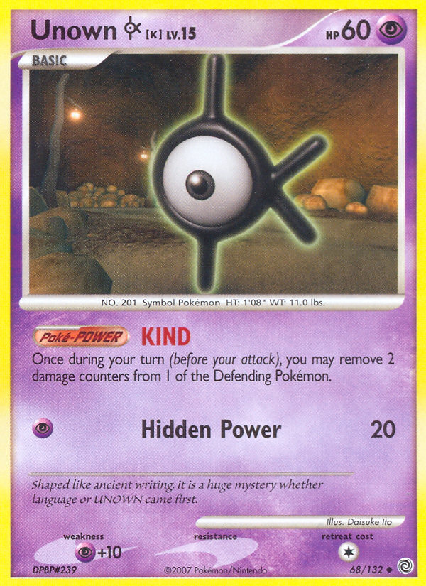 Unown K (68/132) [Diamond & Pearl: Secret Wonders] | Gear Gaming Fayetteville