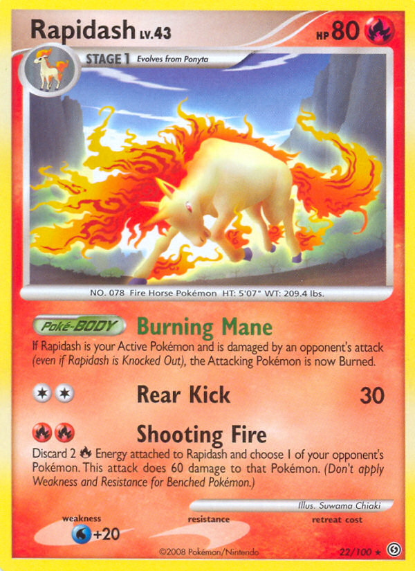 Rapidash (22/100) [Diamond & Pearl: Stormfront] | Gear Gaming Fayetteville