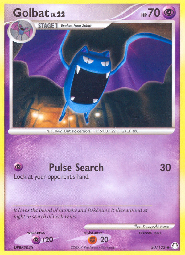 Golbat (50/123) [Diamond & Pearl: Mysterious Treasures] | Gear Gaming Fayetteville