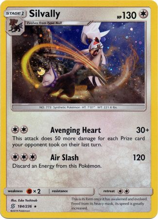 Silvally (184/236) (Cosmos Holo) [Sun & Moon: Unified Minds] | Gear Gaming Fayetteville