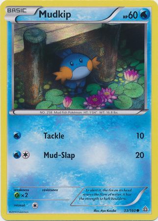 Mudkip (33/160) (Sheen Holo) [XY: Primal Clash] | Gear Gaming Fayetteville