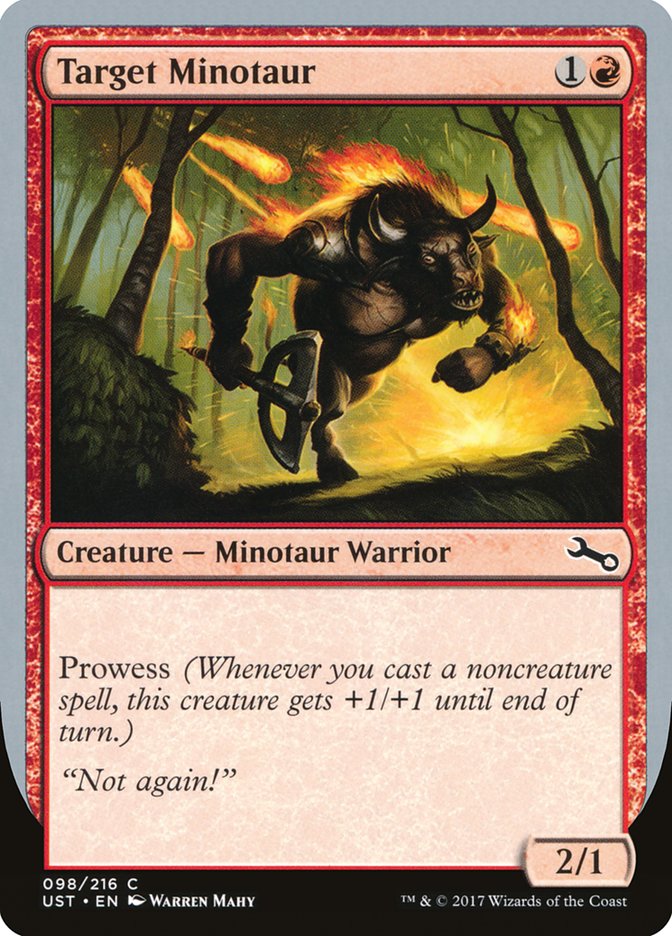 Target Minotaur (Fire Art) [Unstable] | Gear Gaming Fayetteville