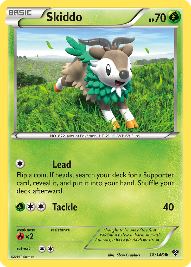 Skiddo (18/146) [XY: Base Set] | Gear Gaming Fayetteville