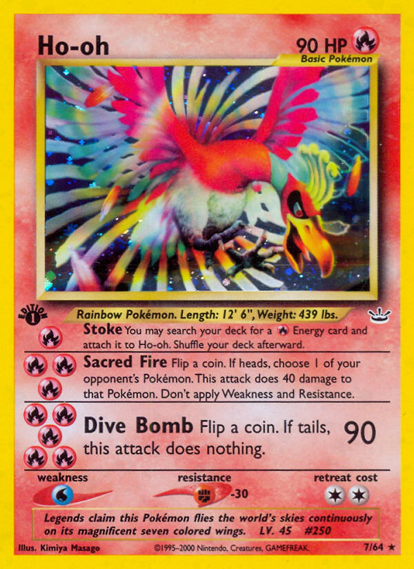 Ho-oh (7/64) [Neo Revelation 1st Edition] | Gear Gaming Fayetteville