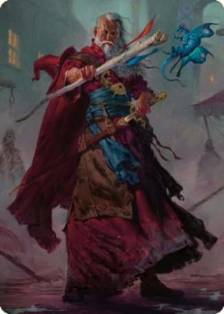 Elminster Art Card (64) [Commander Legends: Battle for Baldur's Gate Art Series] | Gear Gaming Fayetteville