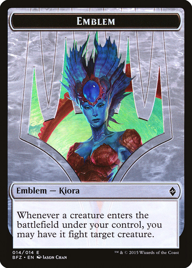 Kiora, Master of the Depths Emblem [Battle for Zendikar Tokens] | Gear Gaming Fayetteville