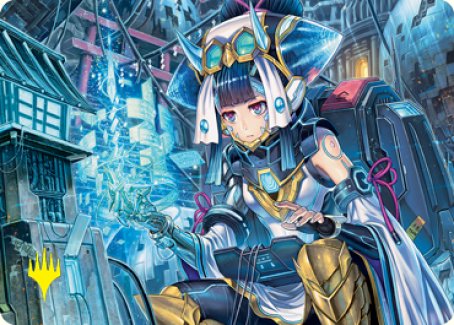 Covert Technician Art Card (Gold-Stamped Signature) [Kamigawa: Neon Dynasty Art Series] | Gear Gaming Fayetteville