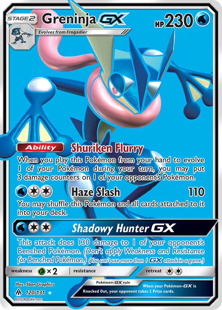 Greninja GX (120/131) [Sun & Moon: Forbidden Light] | Gear Gaming Fayetteville